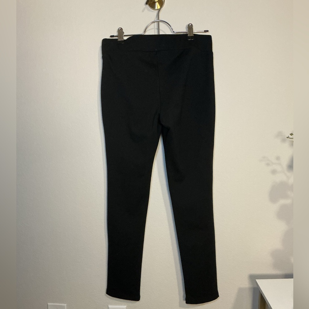Black Faux Leather Leggings - Picture 3 of 8